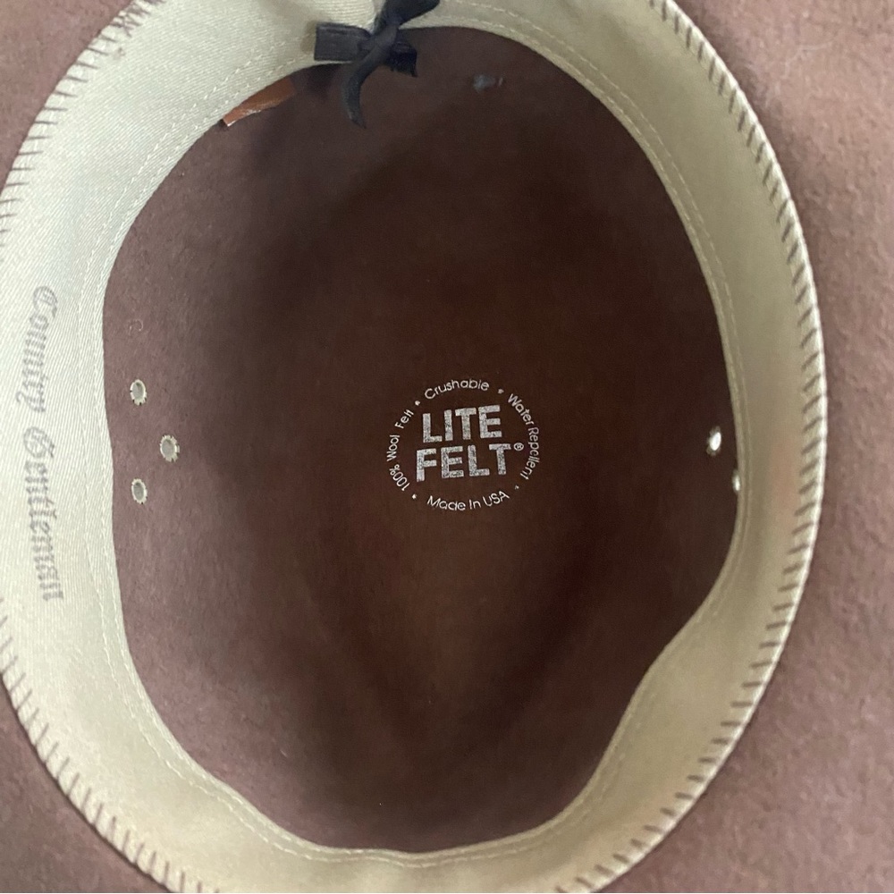 NWOT Country Gentleman Fedora 100% Wool Felt - Picture 4 of 7